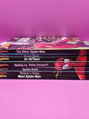Set of 8 Marvel Spiderman Storybooks Lot Pi Kids